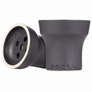 Hookain Bowl - STONE- POT - 5 HOLE - YA NERO - ראש פרמיום לנרגילה