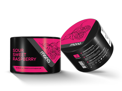Mono 60g – N03 Sweet Sour Raspberry - תערובת תה לנרגילה בטעם פטל חמוץ מתוק