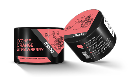 Mono 60g – N07 Lychee Orange Strawberry - תערובת תה לנרגילה בטעם ליצי תפוז תות