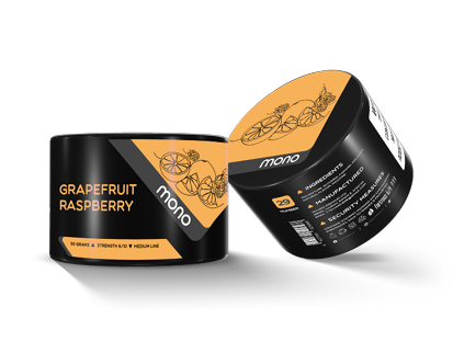 Mono 60g - N29 Grapefruit Raspberry - תערובת תה לנרגילה בטעם אשכולית ופטל