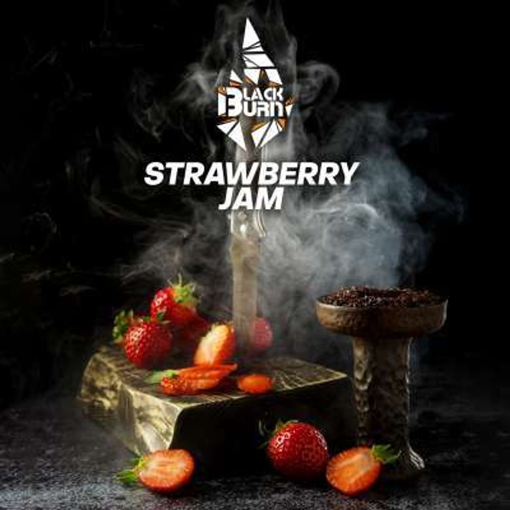 BlackBurn 60g - Strawberry Jam - טבק פרמיום לנרגילה בטעם ריבת תות – תמונה 2