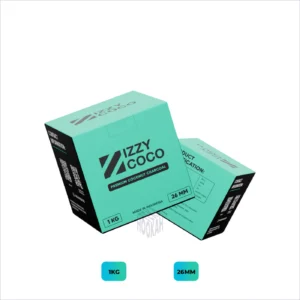 Izzy Coco - 26x26 - פחם טבעי לנרגילה