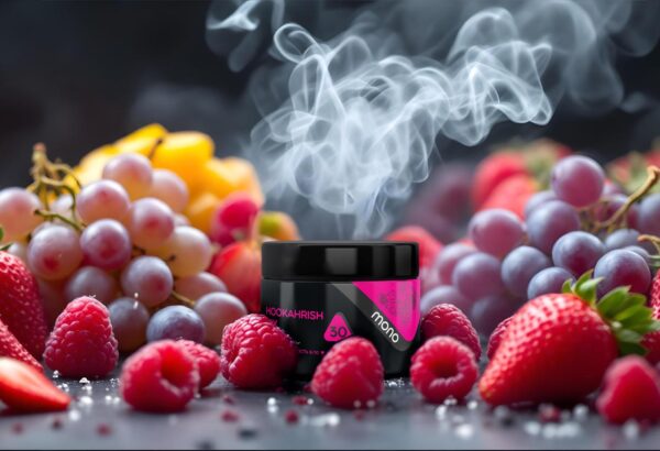 Mono 60g – Hookahrish Mix  - תערובת תה לנרגילה בטעם ענבים פטל ותות