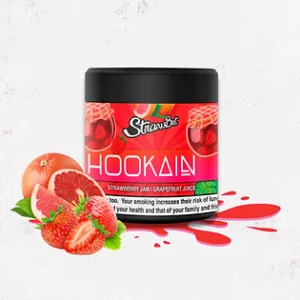 Hookain 60g - Strawberry Ber - טבק פרמיום לנרגילה בטעם תות אשכולית