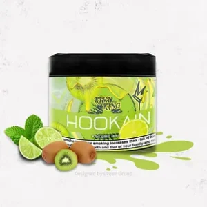 Hookain 60g - Kiwi King - טבק פרמיום לנרגילה בטעם קיווי ליים ונענע