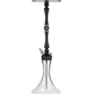 Hoob – Mars Pro – Black – Steel + Flask - נרגילה פרמיום