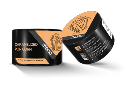 Mono 60g – N33 Caramelized Pop Corn - תערובת תה לנרגילה בטעם פופקורן קרמל