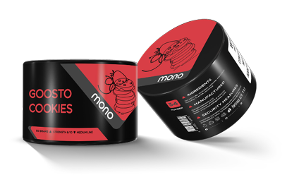 Mono 60g – N34 Cookies  - תערובת תה לנרגילה בטעם עוגיות ריבת תות