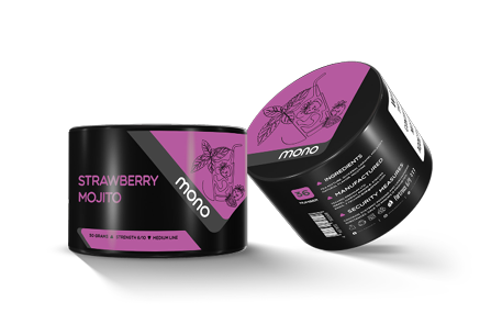 Mono 60g – N36 Mojito Strawberry  - תערובת תה לנרגילה בטעם מוחיטו תות