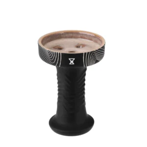 Alpha Hookah – Bowl – Wave Killer – Arctic Black - ראש פרמיום לנרגילה
