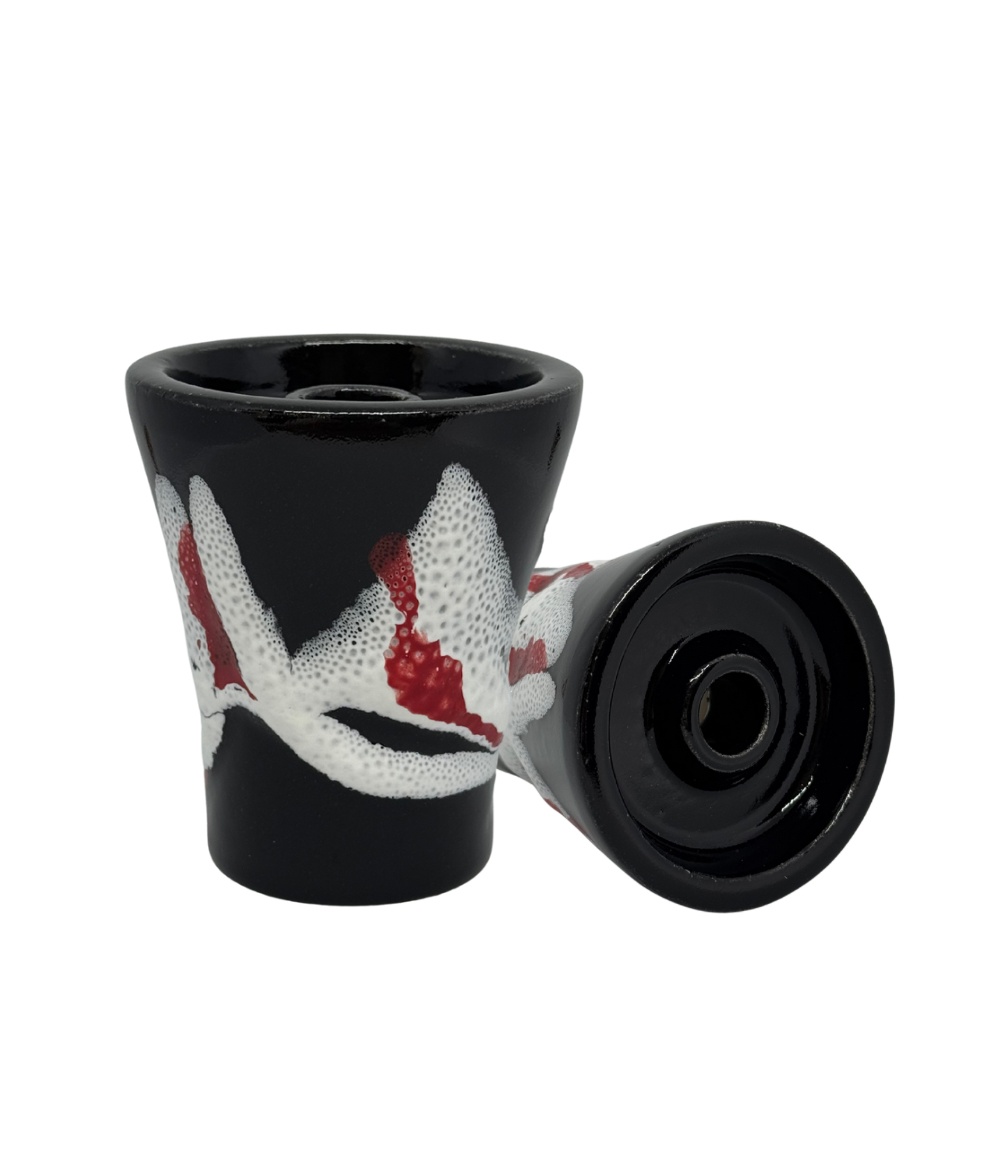 Thicc Bowls - Thicc + - Black white and red - ראש סופר פרמיום