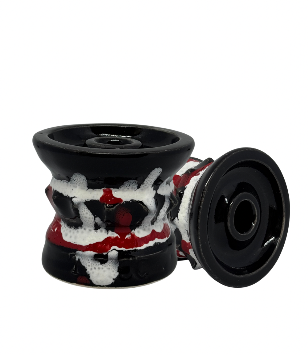 Thicc Bowls -Elegance - Black and Red - ראש סופר פרמיום