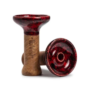 Oblako – M - Black And Red Marble - ראש פרמיום לנרגילה