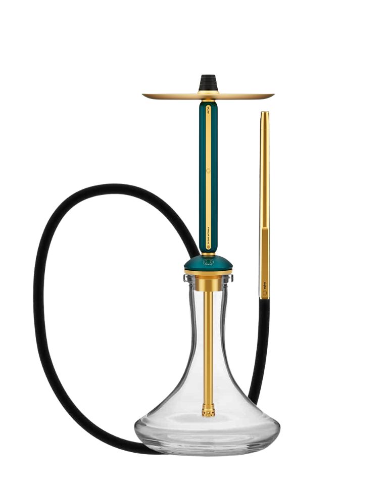 Alpha Hookah – Echo Gold - Emerald Green - נרגילה פרמיום