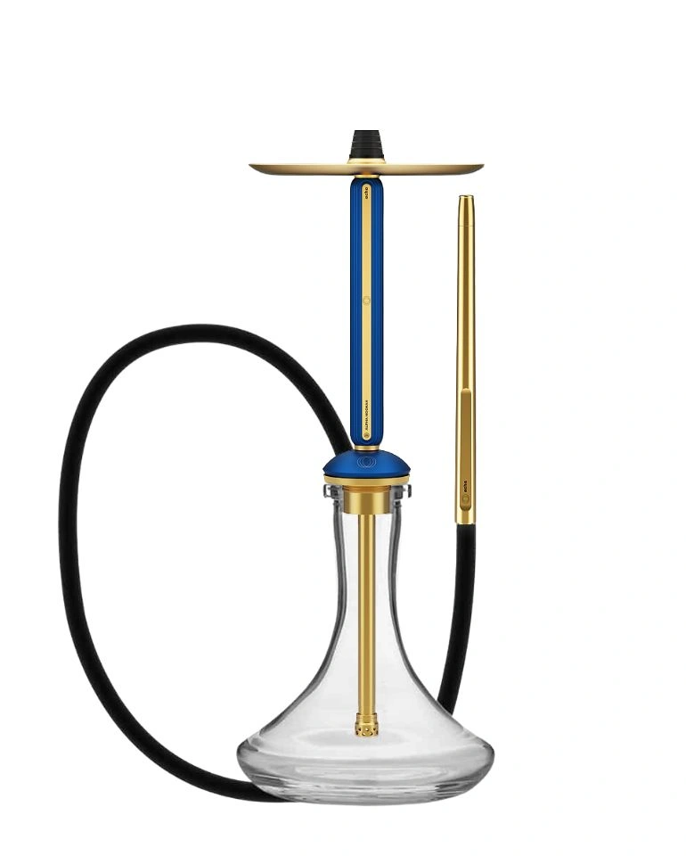 Alpha Hookah – Echo Gold - Sapphire Blue - נרגילה פרמיום