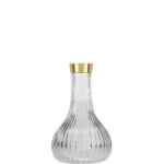 Alpha Hookah – Flask – Echo – Transparent Gold - כד לנרגילה