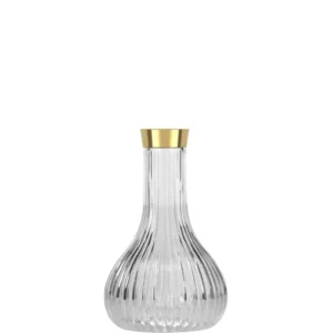 Alpha Hookah – Flask – Echo – Transparent Gold - כד לנרגילה