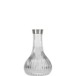 Alpha Hookah – Flask – Echo – Transparent Silver - כד לנרגילה