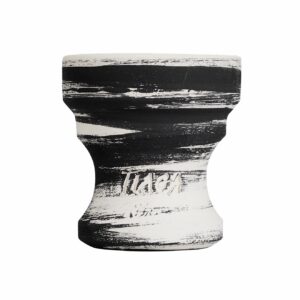 Tiaga Hookah -  Flash Bowl - White Black - ראש פרמיום לנרגילה