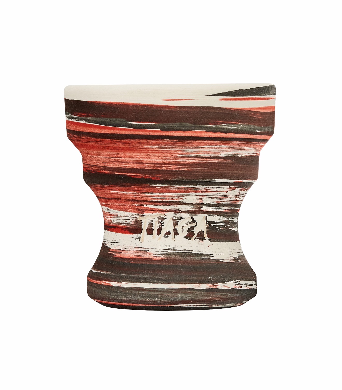 Tiaga Hookah -  Flash Bowl - Red Black  - ראש פרמיום לנרגילה