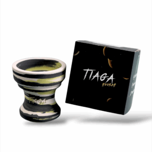 Tiaga Hookah -  Flash Bowl - Green Black - ראש פרמיום לנרגילה