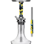 Moze - Breeze Pro - Candy Line Blue/Yellow - נרגילה פרמיום