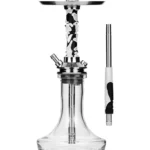 Moze - Breeze Pro - Candy Line Grey/White - נרגילה פרמיום