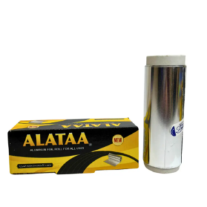 גליל נייר כסף בעובי 0.02 מ"מ באורך 10 מטר ALATAA צהוב