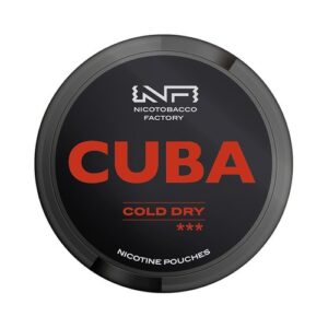 Cuba black - Snus  - 43mg - Cold Dry - שקיקי ניקוטין בטעם קולד דרי