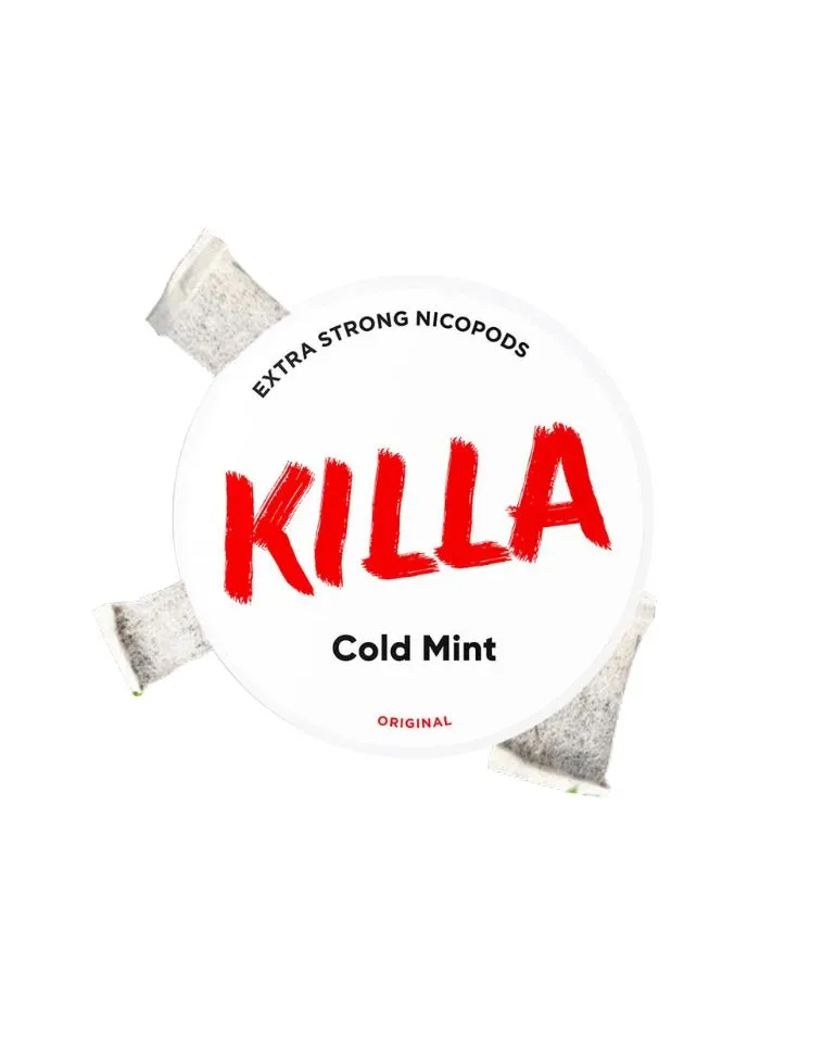 Killa - Snus - 16 mg - Cold Mint - שקיקי ניקוטין בטעם מנטה אייס