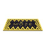 MOZE - PVC COSTER - Black Yellow  - שטיח לנרגילה מוז לנרגילה