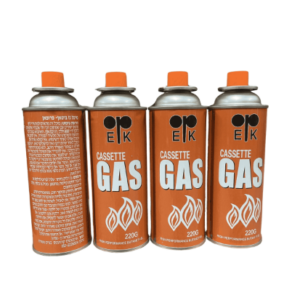 מיכל גז בוטאן חד פעמי 220 גרם לברנר או לכירת גז