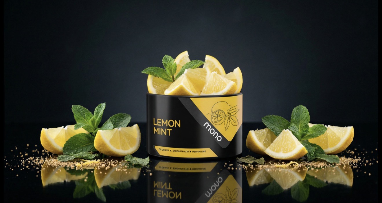 Mono 60g - N25 Lemon Mint - תערובת תה לנרגילה בטעם לימון מנטה