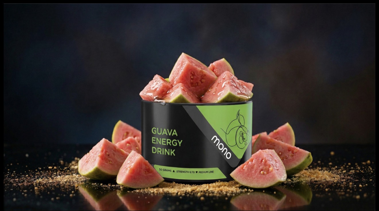 Mono 60g - N26 Guava Energy Drinke - תערובת תה לנרגילה בטעם משקה אנרגיה גויאבה