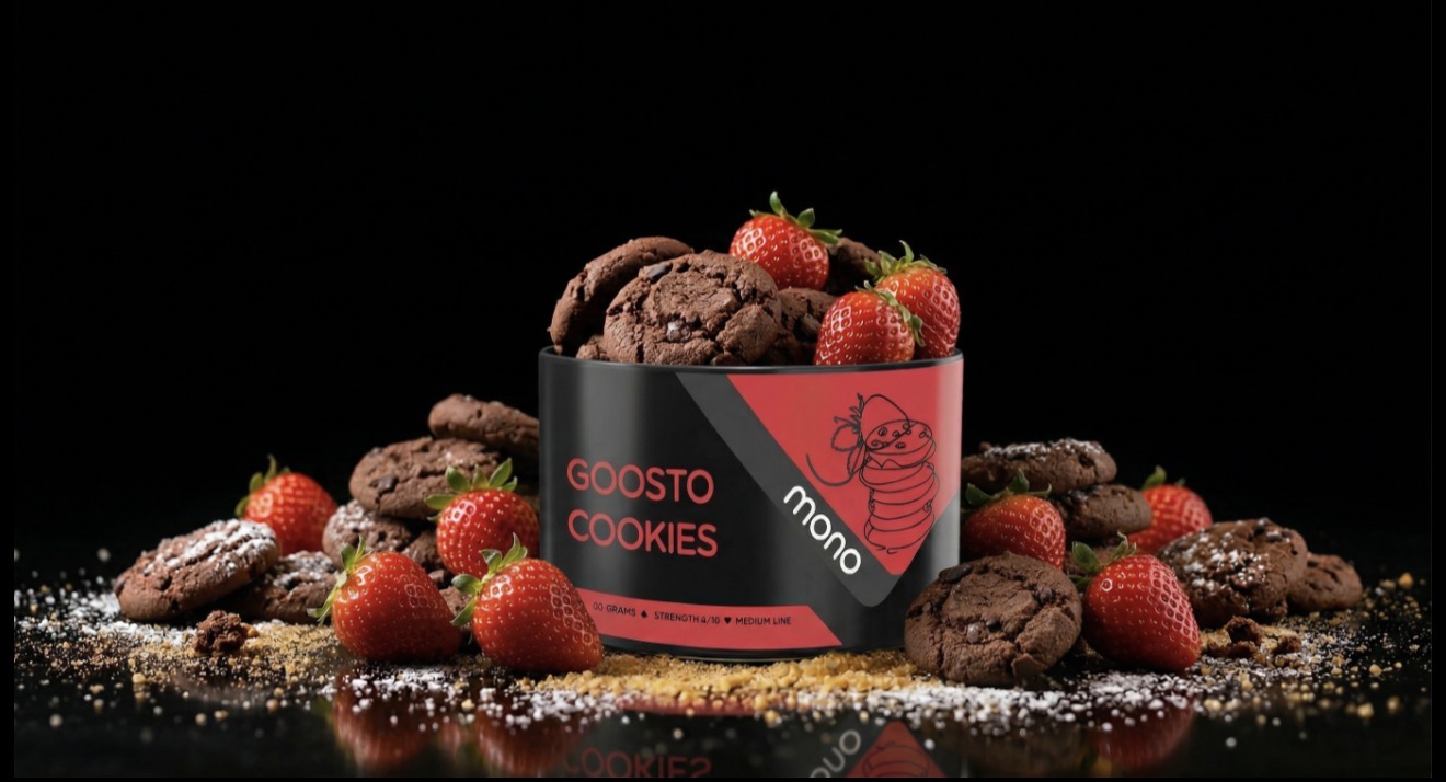 Mono 60g – N34 Cookies  - תערובת תה לנרגילה בטעם עוגיות ריבת תות