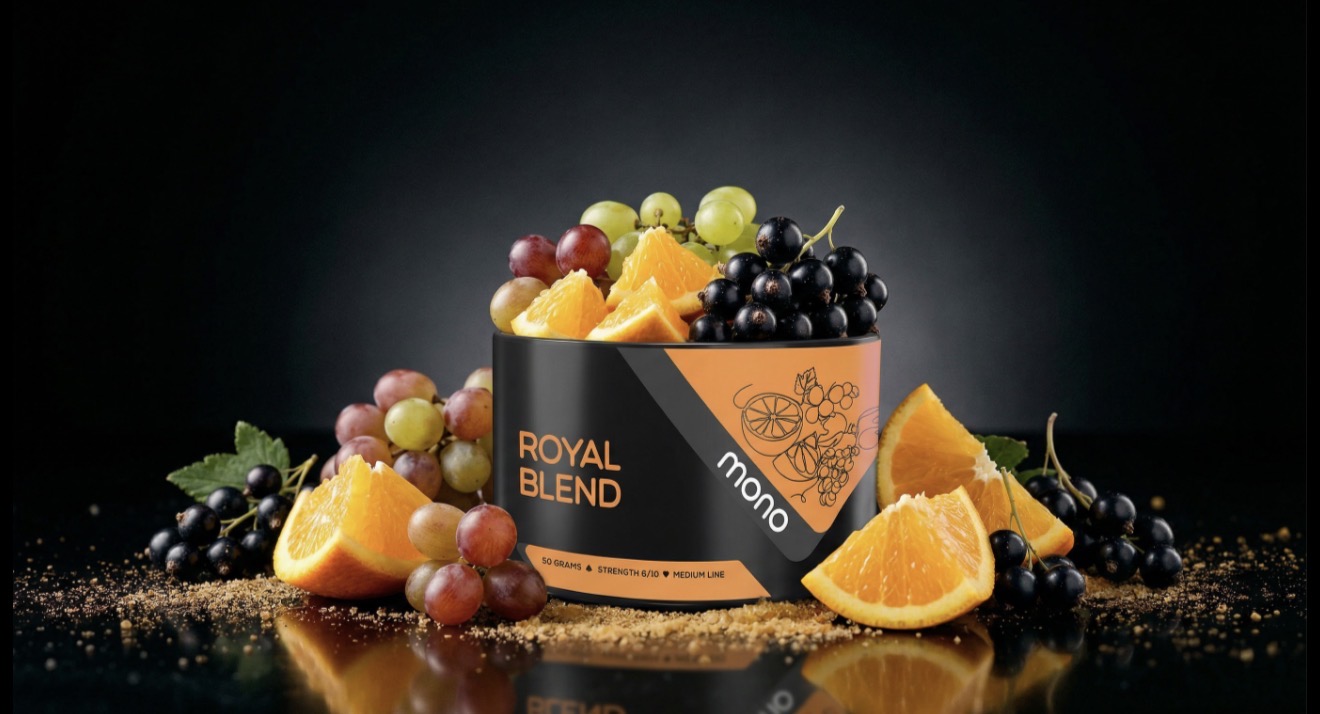 Mono 60g – N42 Royal Blend - תערובת תה לנרגילה בטעם דומדמניות תפוז ענבים