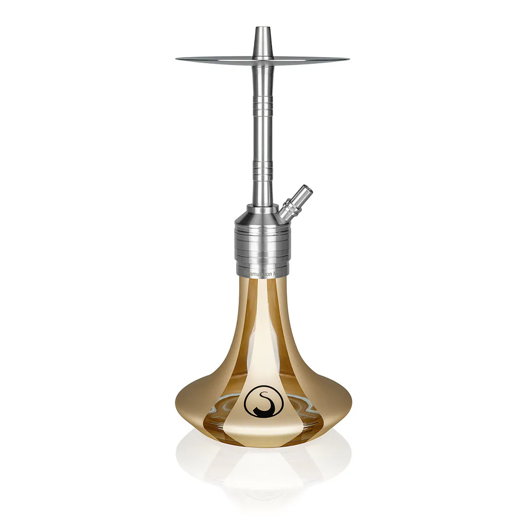 Steamulation - Mini Gun II - Gold Matt Metallic - נרגילה סופר פרמיום