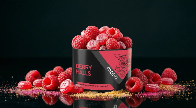 Mono 60g – N48 BERRY HALLS - תערובת תה לנרגילה בטעם סוכריות פטל קירור