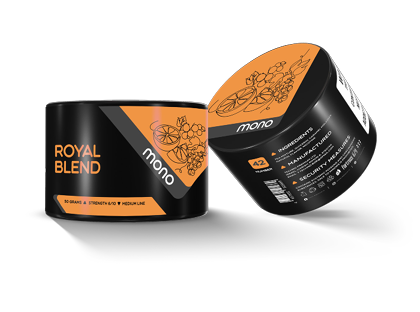 Mono 250g – N42 ROYAL BLAND – תערובת תה לנרגילה בטעם דומדמניות תפוז ענבים