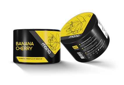 Mono 60g – N50 BANANA CHERRY - תערובת תה לנרגילה בטעם בננה דובדבן