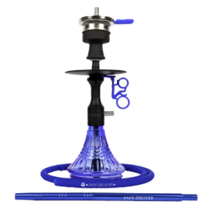 נרגילה פרימיום - AMY Deluxe - Alu Cage Mini 126.03 PSMBK-BU