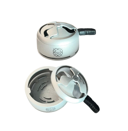 מכשיר ניהול חום לנרגילה – דמוי Kaloud Lotus I+ 1+ צבע כסוף