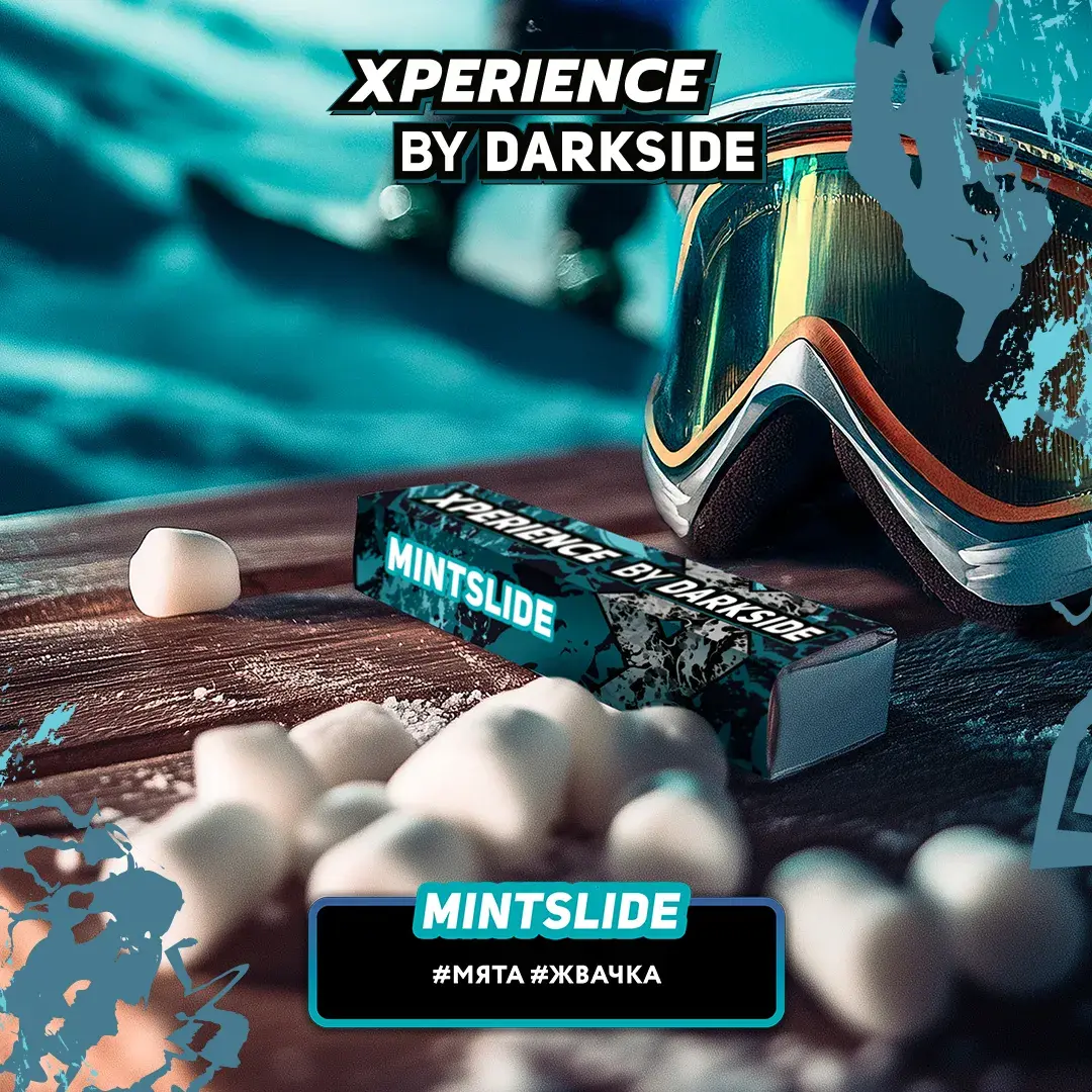 DARKSIDE 60g - XPERIENCE - MINTSLIDE - טבק לנרגילה בטעם מסטיק מנטה