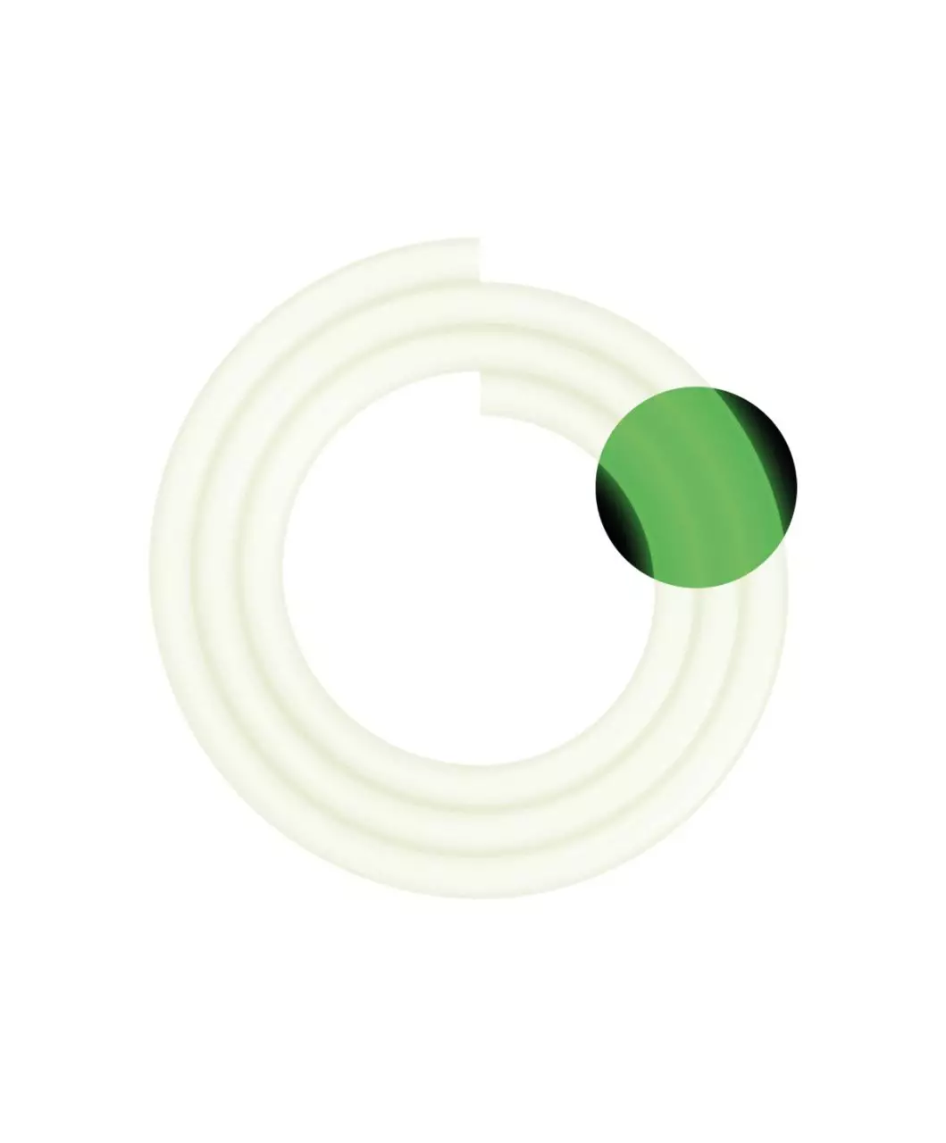 Moze Hookah - Silicon Hose - Glow in Dark - צינור לנרגילה