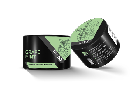 Mono 60g – N52 GRAPE MINT - תערובת תה לנרגילה בטעם ענבים מנטה
