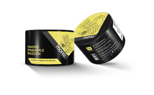 Mono 60g – N55 MANGO PINEAPPLE PASSIONFRUIT - תערובת תה לנרגילה בטעם מנגו אננס ופסיפלורה
