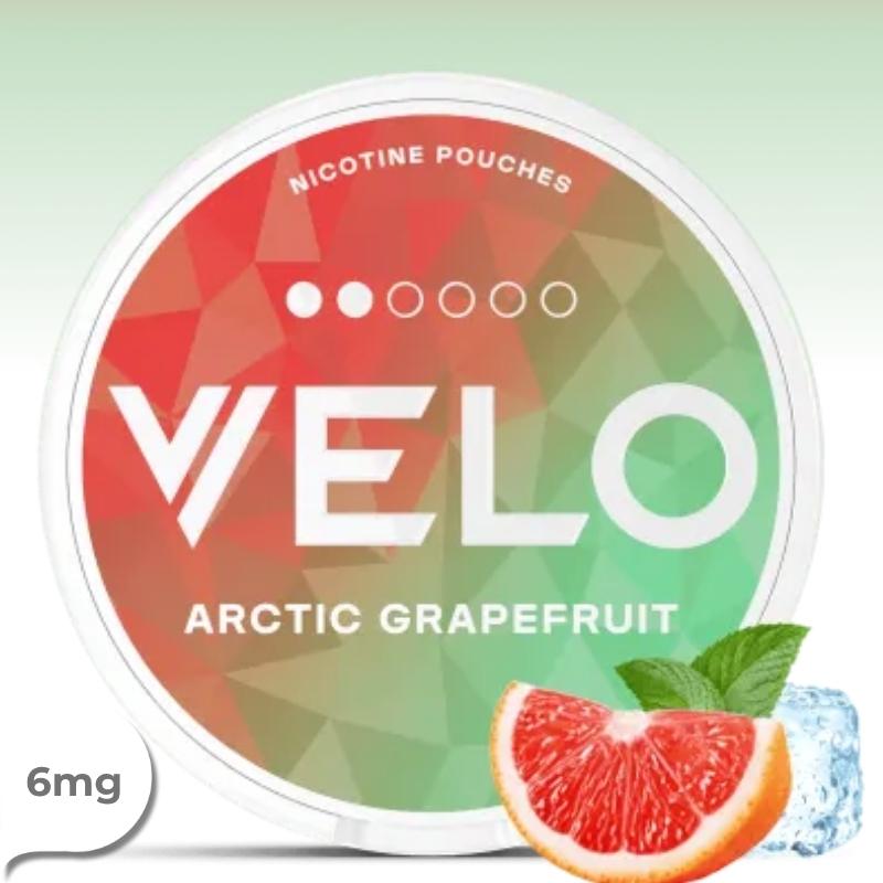VELO - Arctic Grapefruit 6mg - פאוץ’ ניקוטין אשכולית אדומה מרעננת