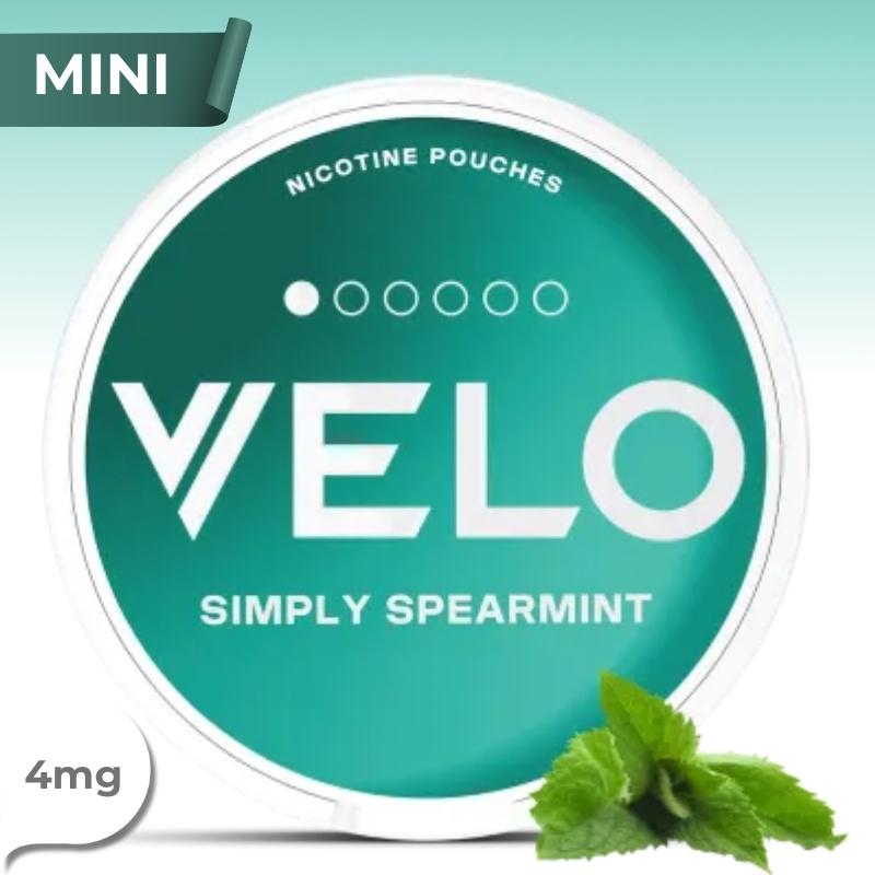 VELO Simply Spearmint Mini 4mg - פאוץ’ ניקוטין בטעם מנטה חזק וברור