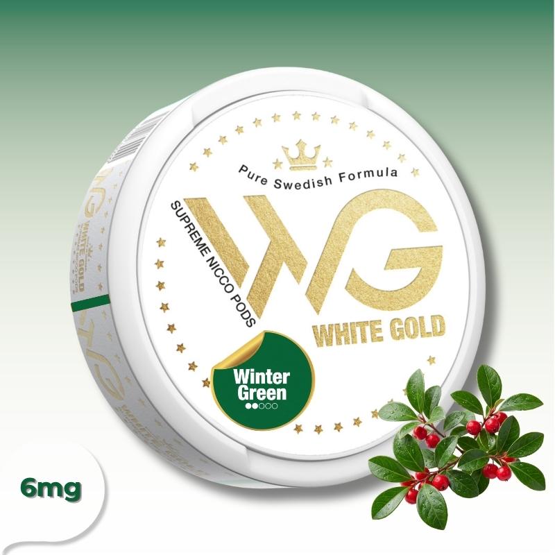 White Gold – Winter Green (6mg) - פאוץ’ ניקוטין בטעם Wintergreen