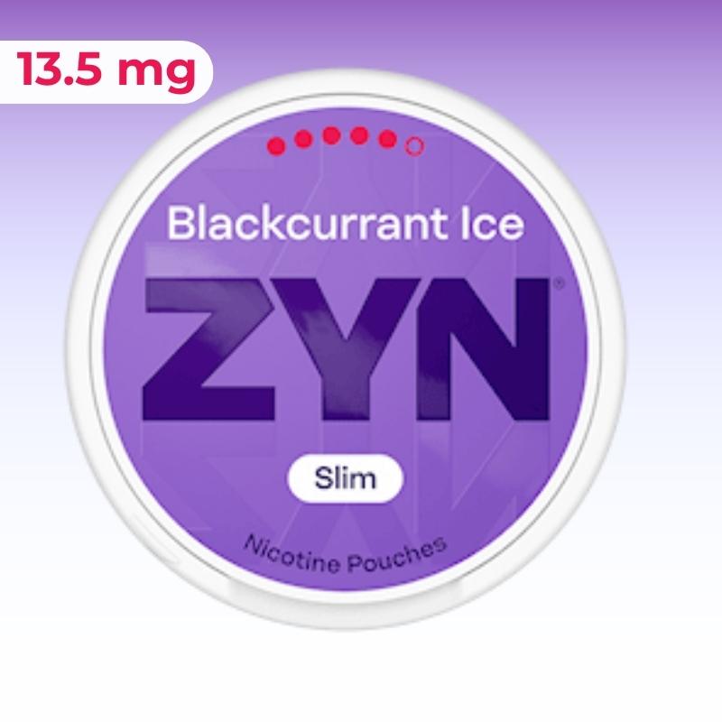 ZYN – Blackcurrant Ice Slim 13.5mg - פאוץ’ ניקוטין בטעם דומדמניות שחורות
